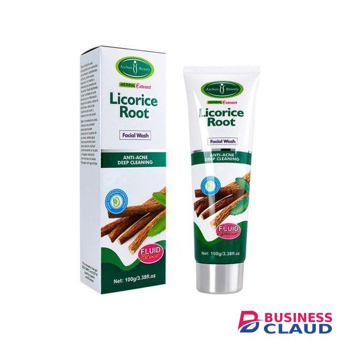Aichun Beauty Herbal Facial Cleanser Licorice Root With Mineral For Skin Lightening Acne Removal & Whitening Wash
