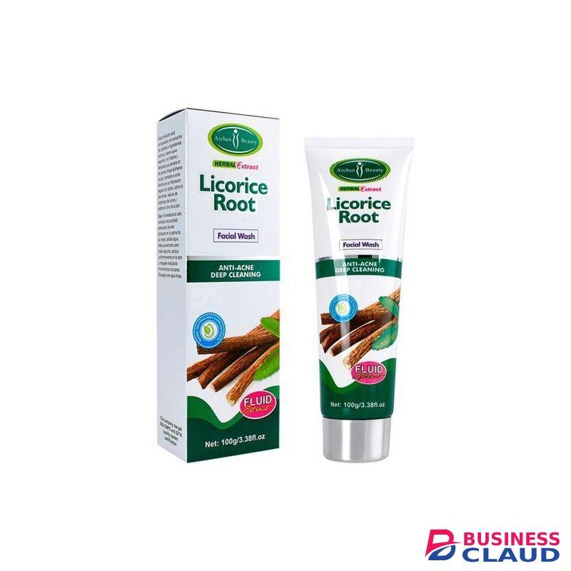 Aichun Beauty Herbal Facial Cleanser Licorice Root With Mineral For Skin Lightening Acne Removal & Whitening Wash