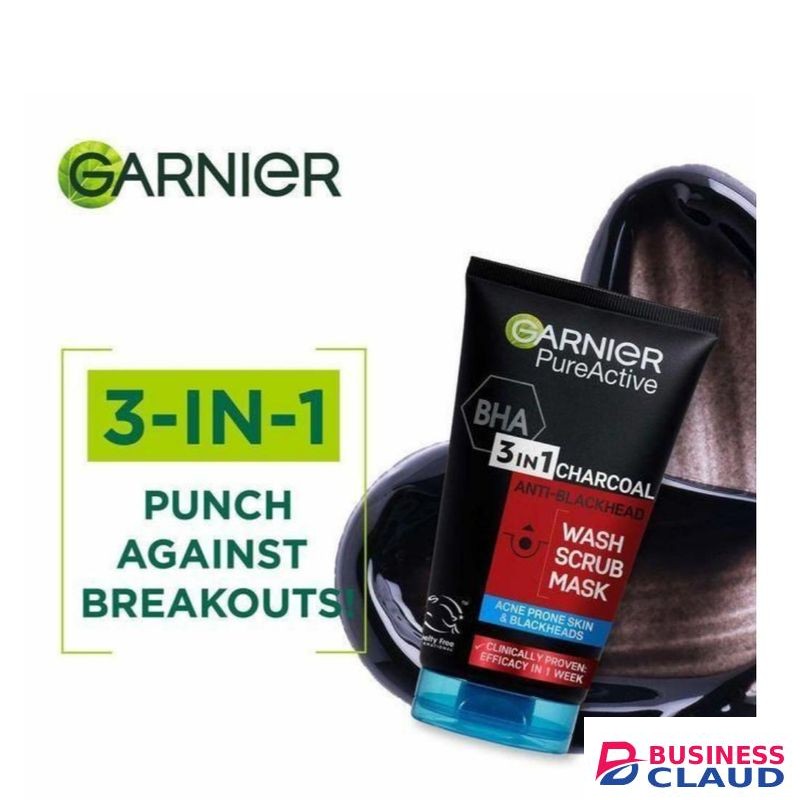 PureActive 3-in-1 Charcoal Wash Scrub Mask – Fights Blackheads, Controls Oil & Deep Cleans Pores(150ml) *ORIGINAL*