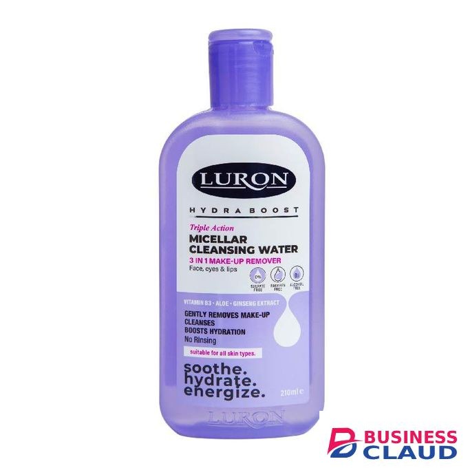 Luron Micellar Cleansing Water Vitamin B3, Aloe Vera, Ginseng Extract 250ml