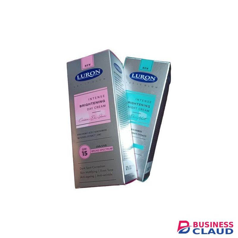 Luron Intense Brightening DAY + NIGHT CREAM Hyaluronic Acid DARK SPOTS MATTE EVEN TONE ANTI-AGEING ANTI-WRINKLE antiaging antiwrinkle