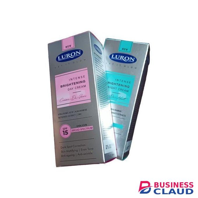 Luron Intense Brightening DAY + NIGHT CREAM Hyaluronic Acid DARK SPOTS MATTE EVEN TONE ANTI-AGEING ANTI-WRINKLE antiaging antiwrinkle