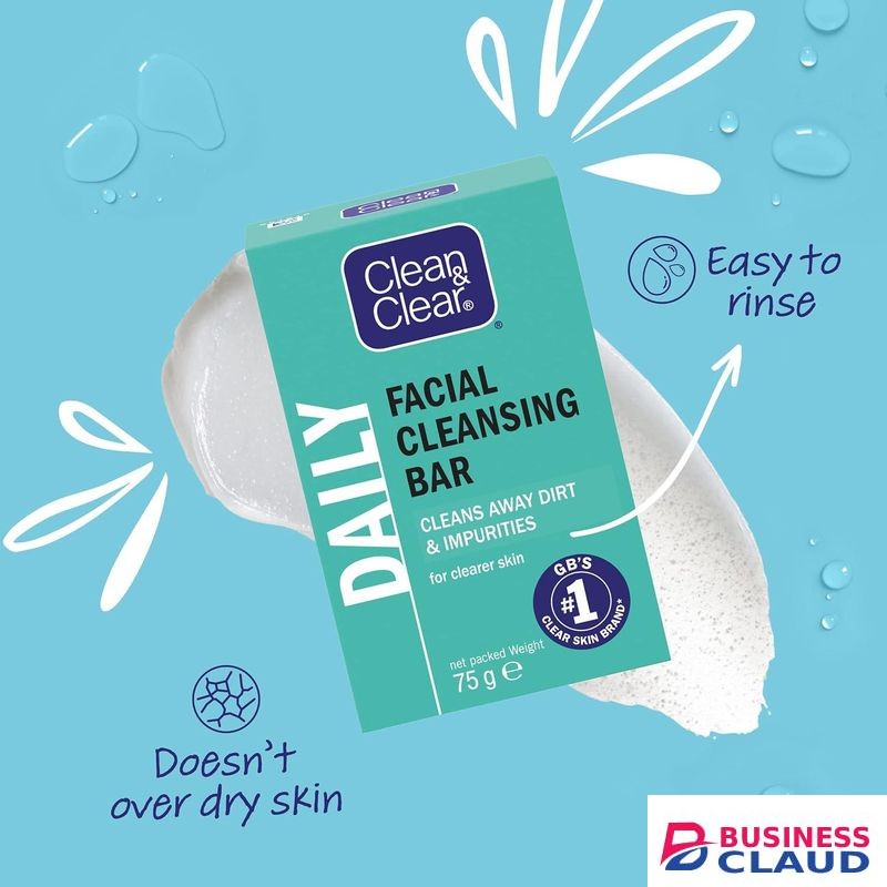 Clean & Clear Facial Cleansing Bar-formulated to give noticeably clean and clearer looking skin