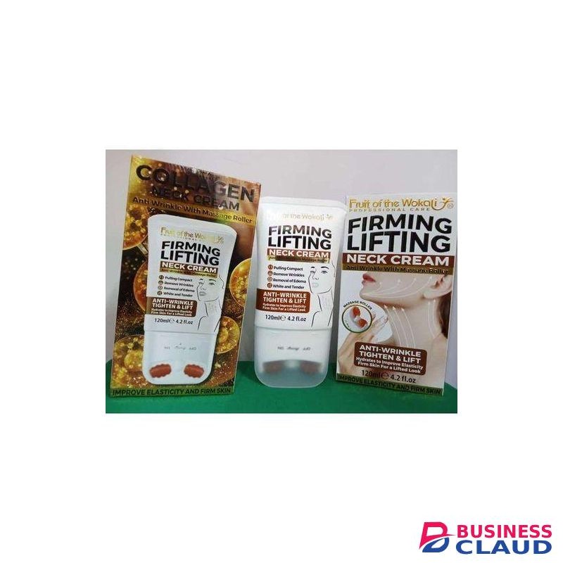 Fruit Of The Wokali FIRMING LIFTING NECK CREAM ATI WRINKLE WITH MASSAGE ROLLER