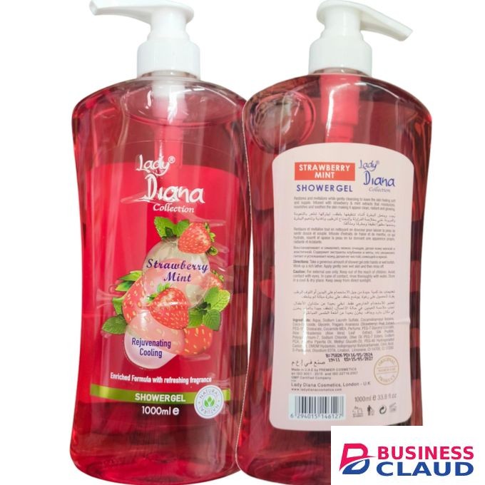 Lady Diana Strawberry Mint Rejuvenating Cool Shower Gel nk