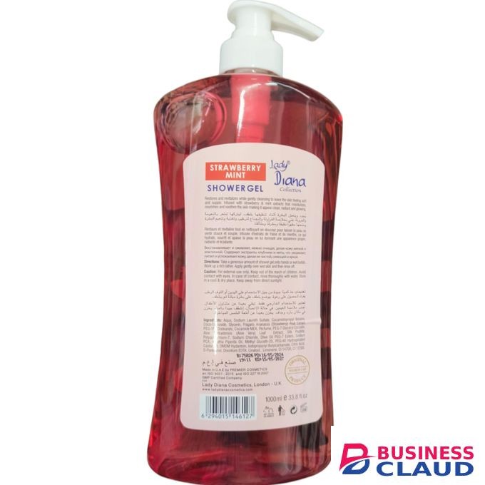 Lady Diana Strawberry Mint Rejuvenating Cool Shower Gel nk