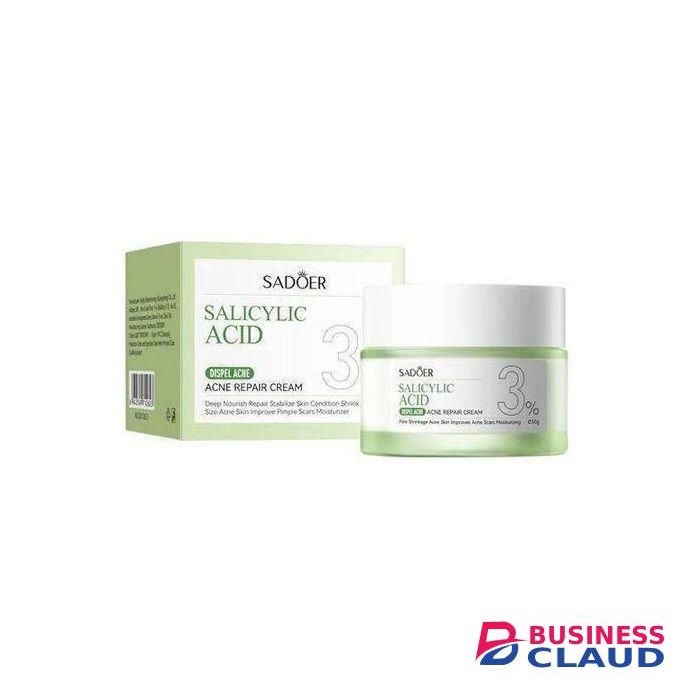 SADOER 3 in 1 Set, Acne Repair Serum + Cream + Cleanser with 3% Contains Centella Asiatica, Niacinamide and Collagen Pimples Remover,Skin Barrier Repair for Acne Prone Sensitive Skin Care,Pimple Repair Clogged Pores, Oily Skin, and Acne-Prone Skin Dispel