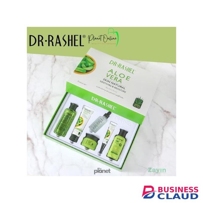 DR RASHEL Aloe vera skincare set, aloe vera face set, soothing skincare kit, moisturizing face set, aloe vera beauty set, daily skincare routine set, sensitive skin skincare set