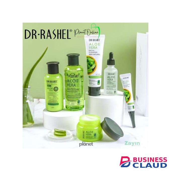 DR RASHEL Aloe vera skincare set, aloe vera face set, soothing skincare kit, moisturizing face set, aloe vera beauty set, daily skincare routine set, sensitive skin skincare set
