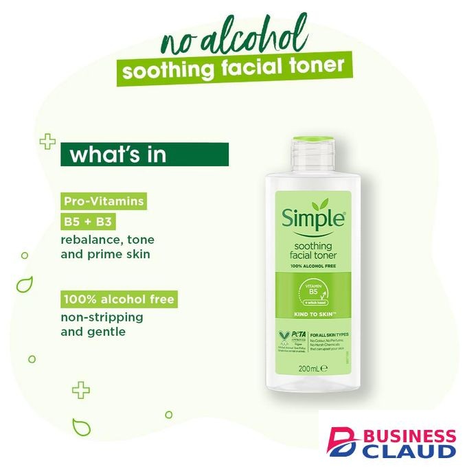 Simple Combo Pack, Moisturising Face Wash, Soothing Facial Toner and Replenishing Rich Moisturiser