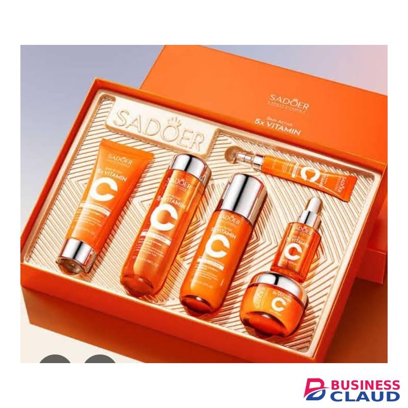 SADOER 6in1 5x Brightening Facial Set For Moisturizing, Brightening Anti-wrinkle Facial Set.