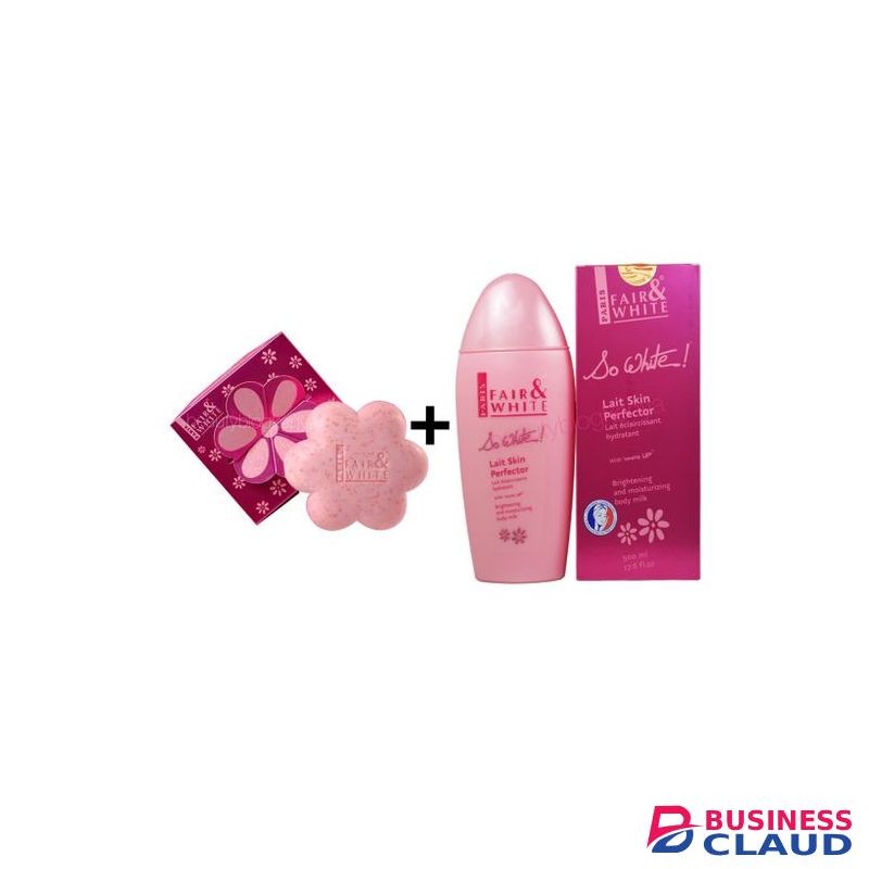 Fair & White So White Sweet Fragrance Soap + Toning Glow Hydration Lotion