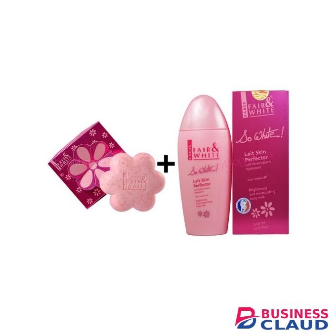Fair & White So White Sweet Fragrance Soap + Toning Glow Hydration Lotion
