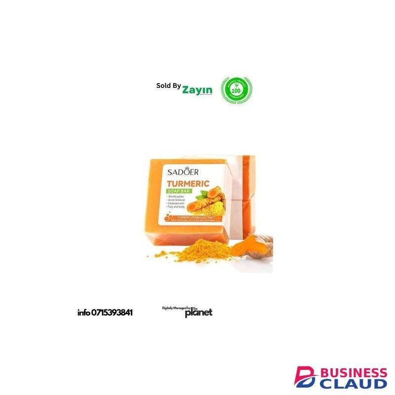 SADOER unisex skincare set, men and women face care, turmeric skincare for all skin
