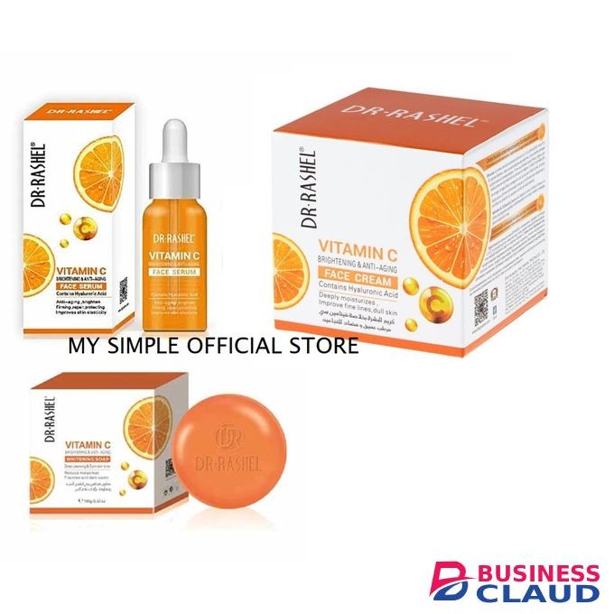 Dr. Rashel Vitamin C Brightening Soap + Face Serum+ Face Cream