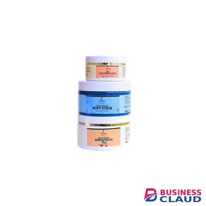 VELORA Full Glow Skin Combo - Body Scrub + Body Cream + Face Cream