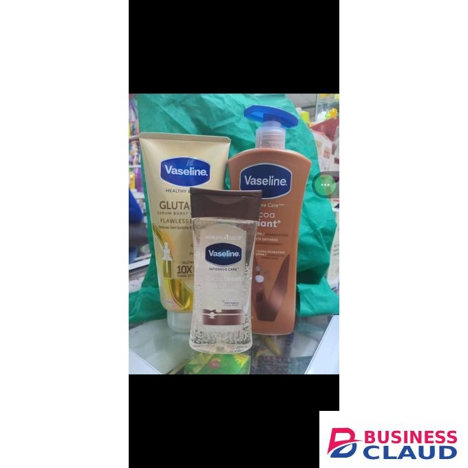 Vaseline Lotion + Oil + Gluta Serum Combo – Deep Glow & Skin Care Set