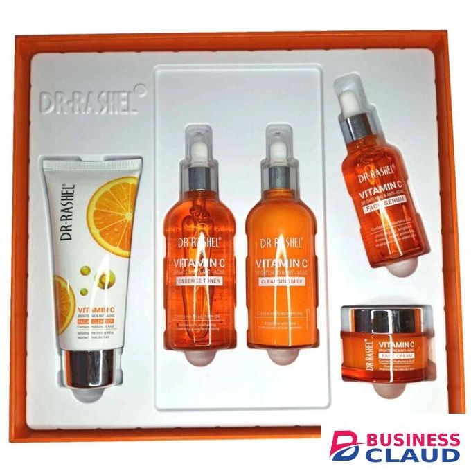 Dr Rashel Complete Vitamin C Face Care Bundle – Anti-Aging & Brightening – 5 Items