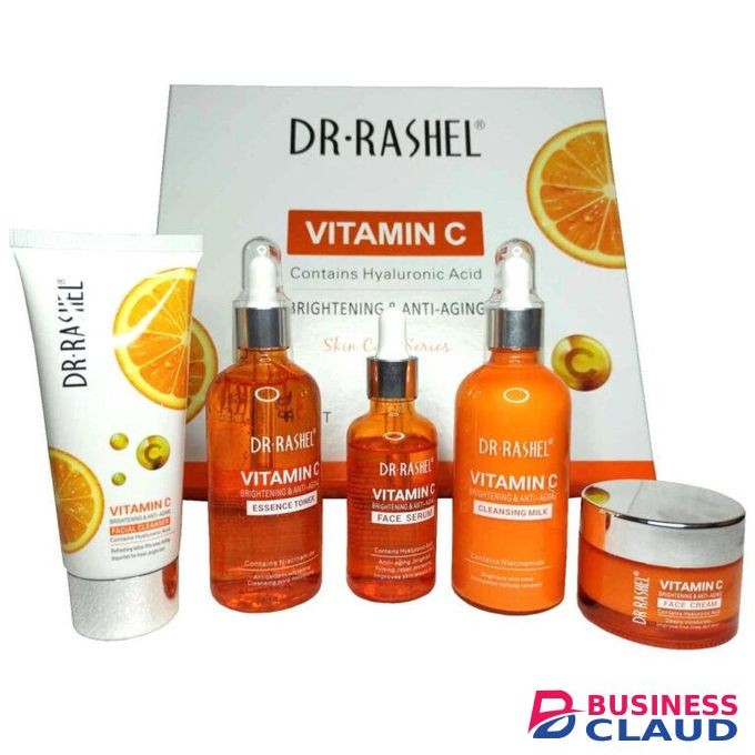 Dr Rashel Complete Vitamin C Face Care Bundle – Anti-Aging & Brightening – 5 Items