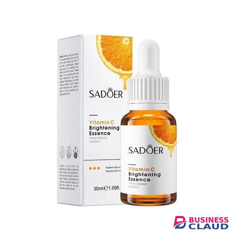 SADOER Skin Care Set, Vitamin C Cream + Foaming Face Cleanser, Face Wash Cleanser + Vitamin C Essence