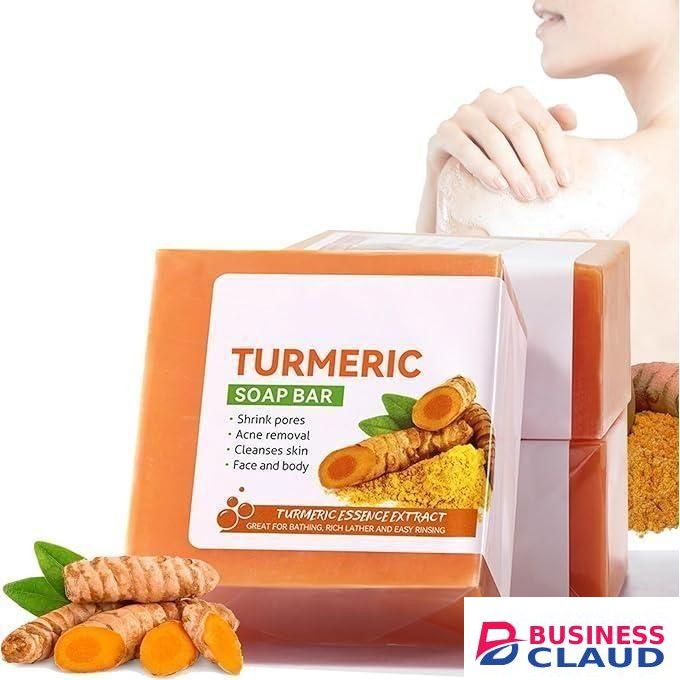 SADOER Glowing SET Skin Turmeric Skincare Set ,Include Face Cleanser- Turmeric Oil Serum-Toner-Face Cream- Soap-3*Sheet Mask For Dark Spot Corrector Remover Anti Aging Firming