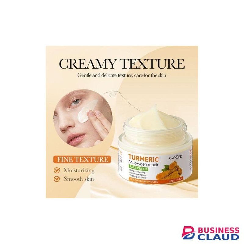 SADOER Tumeric Moisturizing Cream,Tumeric Soap And Vitamin C Brightening Serum