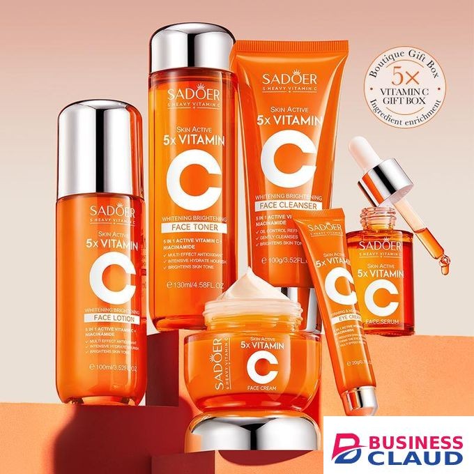 Sadoer 5X Vitamin C Skincare Set 6pcs