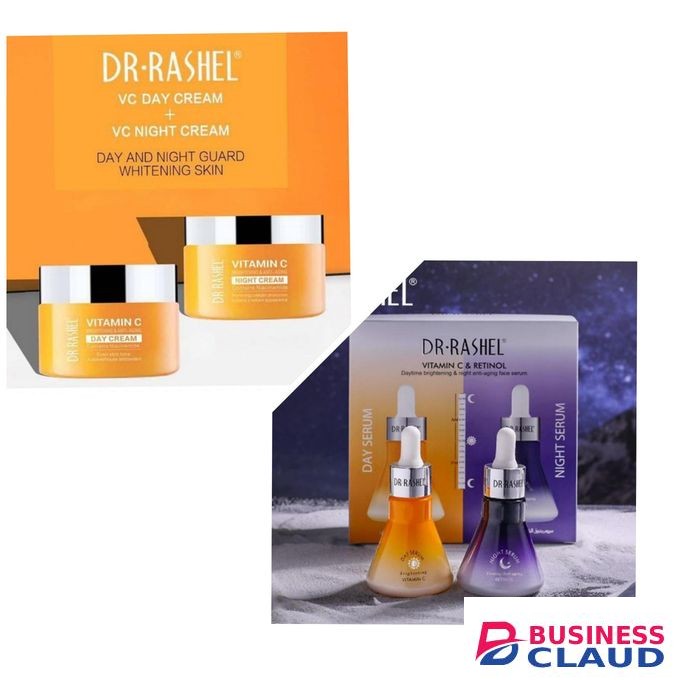 Dr. Rashel Vitamin C Day and Night Cream & Retinol Day and Night Face Serum