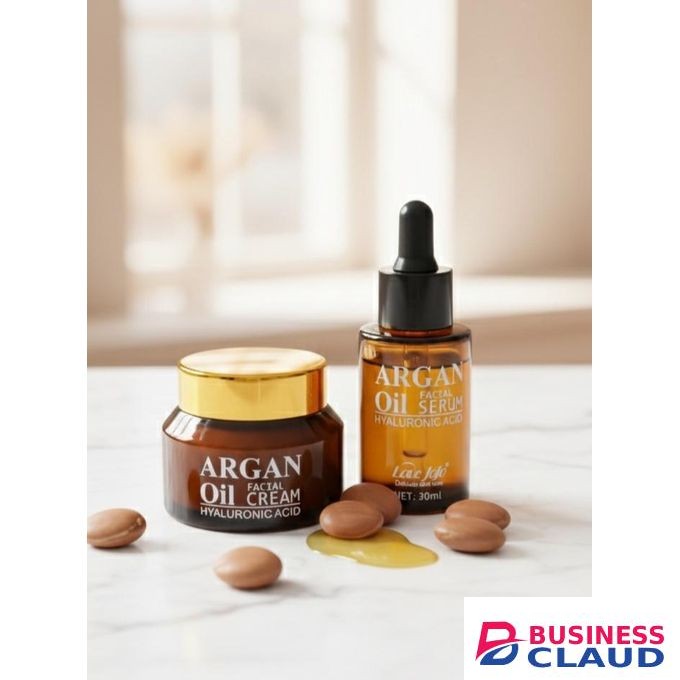 Argan Oil Facial Set serum and cream