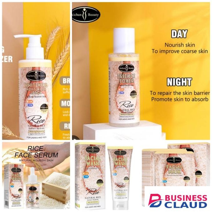 Aichun Beauty 5 Pack - Serum, Lotion, Toner, Face Wash & Mask
