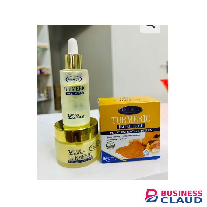 Guanjing Turmeric Beauty Pack(Face serum+Face Cream+Soap)