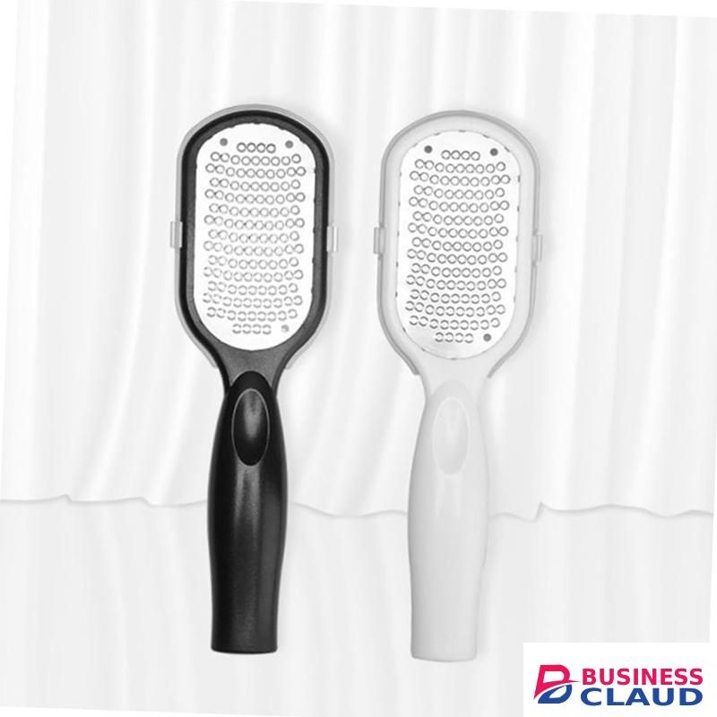 2 PACK Stainless Steel Foot Care Pedicure Surface Tool to Remove Hard Skin, Foot Rasp Callus Remover, Black and White