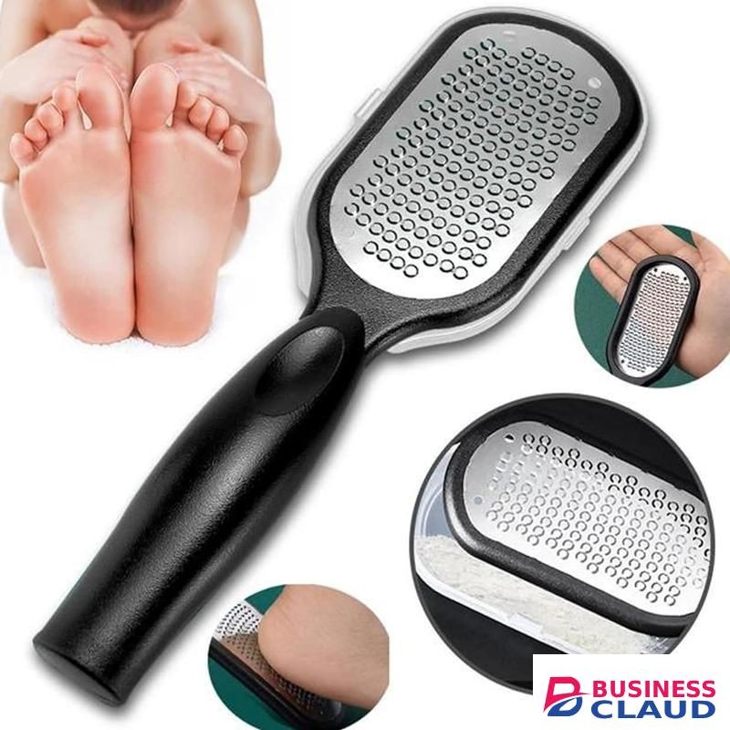 2 PACK Stainless Steel Foot Care Pedicure Surface Tool to Remove Hard Skin, Foot Rasp Callus Remover, Black and White