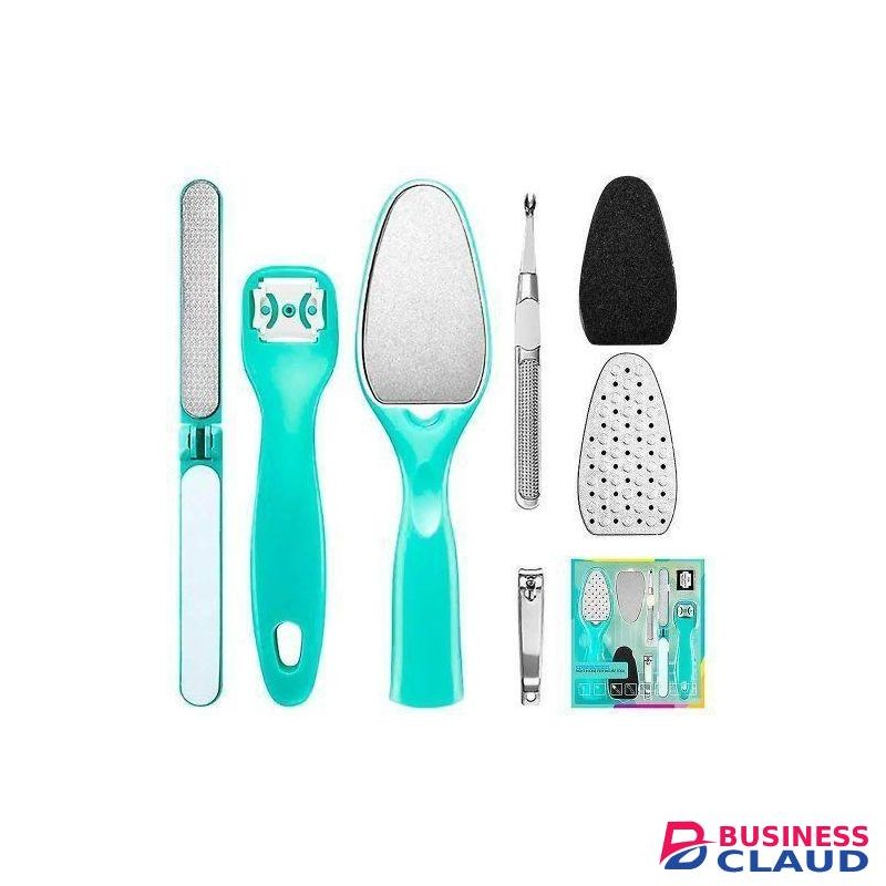 Set 7pc Home Pedicure Kit - Foot Care Kit Includes Multiple Pedicure Tools - Foot Scraper, Foot File, Callus Remover, Foot Scalpel, Foot Grater & Hard Skin Remover Foot Blade