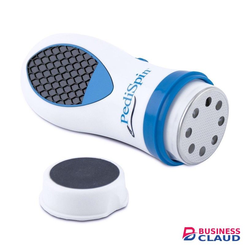 Pedi Spin Electric Callus Remover & Foot Massager - Professional Dead Skin & Hard Skin Exfoliator with 3 Speed Levels & Replacement Heads for Smooth Feet