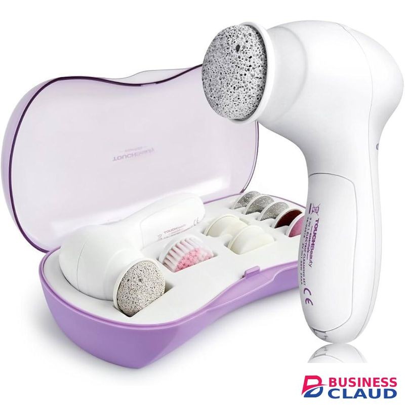 TOUCHBeauty 9 in 1 Electric Foot Callus Remover Hard Skin Remover Manicure and Pedicure Set Two Speed Seting Battery Operated