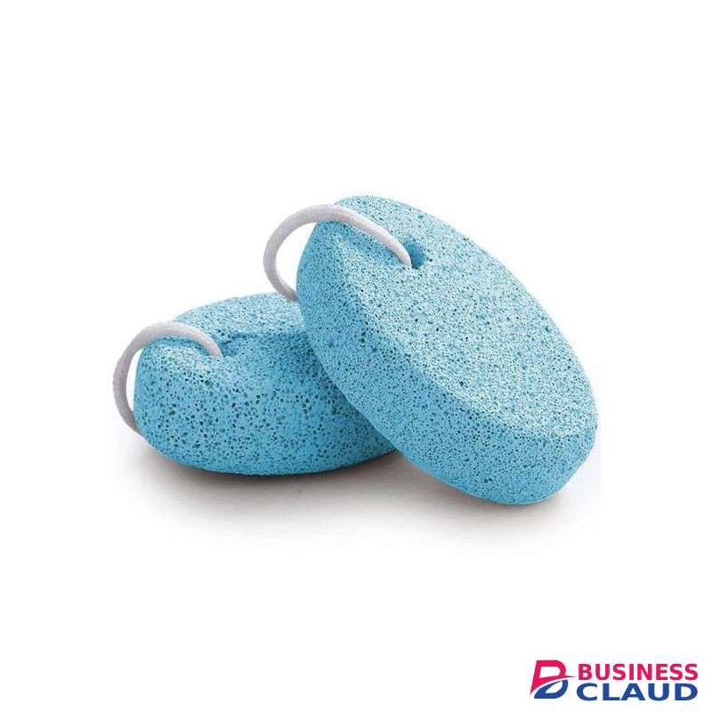 Natural 2pcs Foot Pumice Stone For Feet, Lava Pedicure Tools Hard Skin Callus Remover For Feet And Hands -Blue