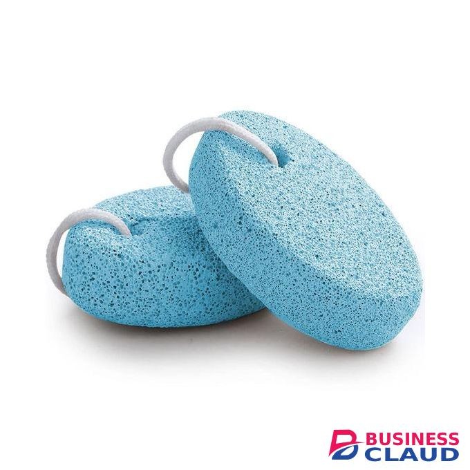 Natural 2pcs Foot Pumice Stone For Feet, Lava Pedicure Tools Hard Skin Callus Remover For Feet And Hands -Blue