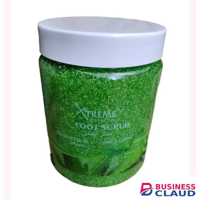 Xtreme Collection Exfoliating Foot Scrub Aloe Vera & Menthol Pedicure Scrub for Dry, Cracked Feet ,Spa Kit