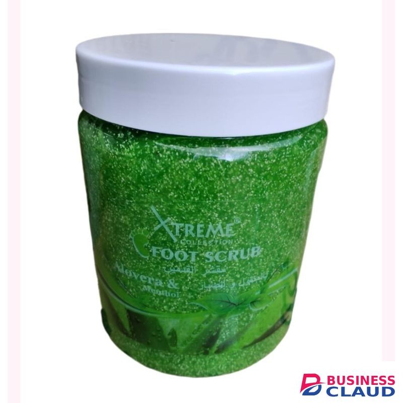Xtreme Collection Exfoliating Foot Scrub Aloe Vera & Menthol Pedicure Scrub for Dry, Cracked Feet ,Spa Kit