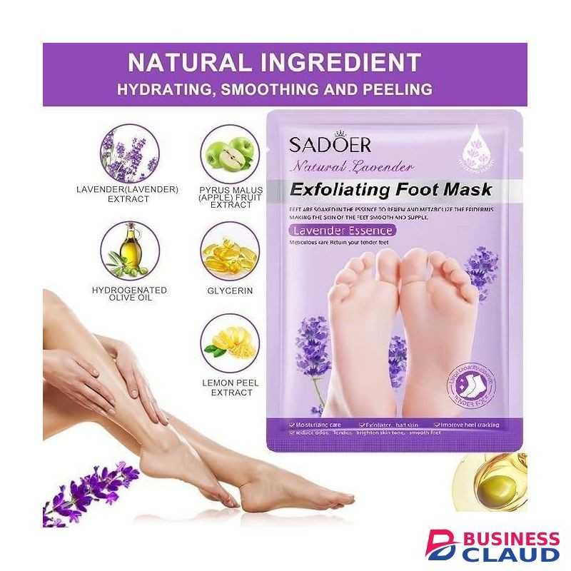 Foot Mask Peeling & Exfoliating Foot Mask for Baby Soft Feet Hydrates Feet Peeling Mask Removes Dry Dead Skin,Cracked Heels &Calluses Natural Exfoliator