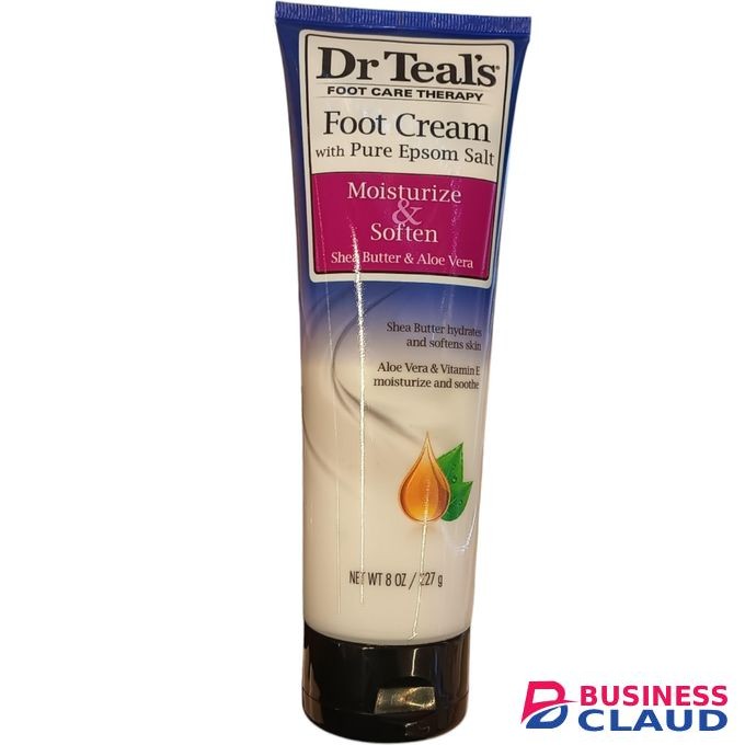 Dr Teal'S Moisturize & Soften FOOT CREAM With Pure Epsòm Salt SHEA BUTTER ALOE VERA VITAMIN E Hydrate Soften Soothe nk