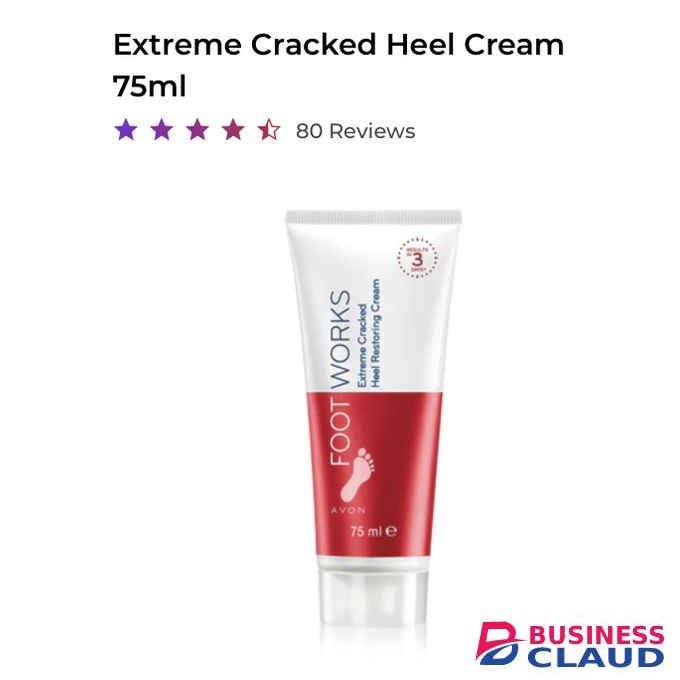Avon Foot Works Extreme Cracked Heels Restoring Cream 75ml