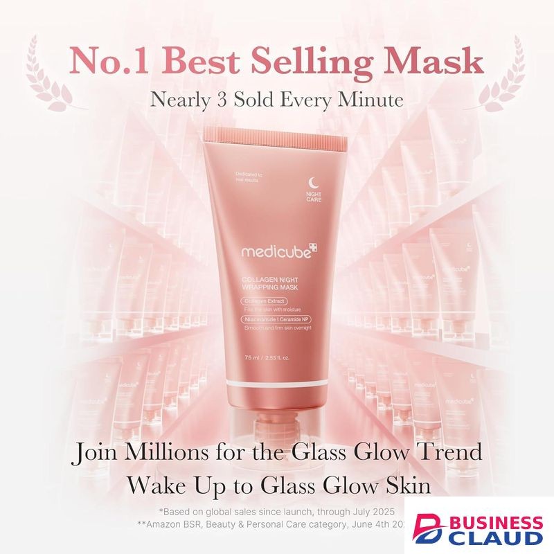 Medicox Wrapping Mask Collagen Overnight Peel Off Facial Mask - Elasticity & Hydration Care, Reduces Sagging & Dullness -Hydrolyzed Collagen For Glowing Skin - Korean Skin Care 75ML
