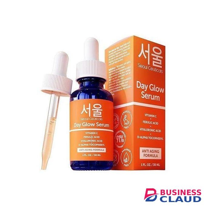 Seoul Ceuticals Korean Skin Care 20% Vitamin C Hyaluronic Acid Serum + CE Ferulic Acid