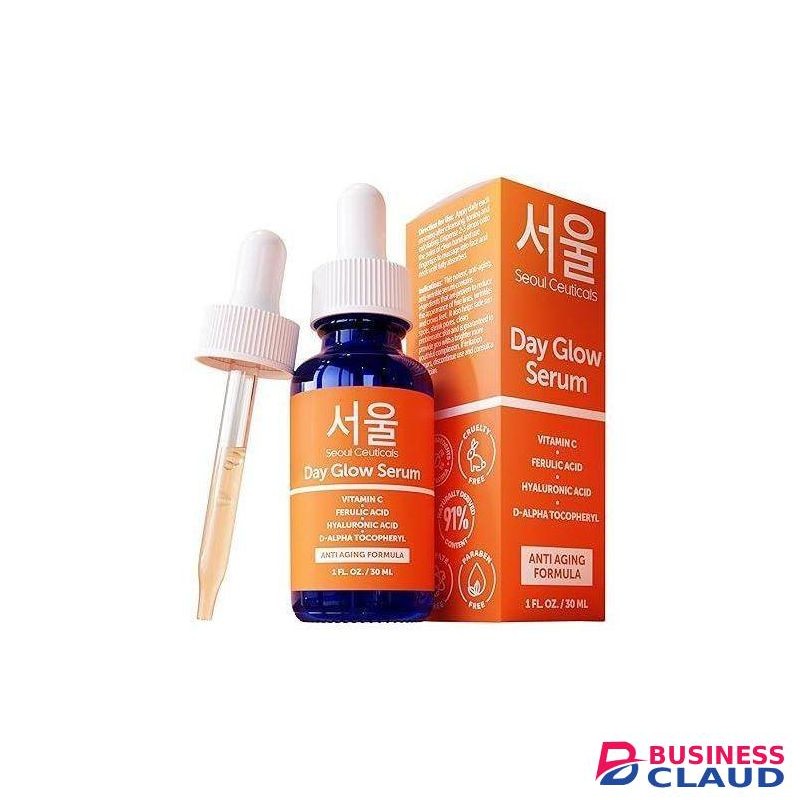 Seoul Ceuticals Korean Skin Care 20% Vitamin C Hyaluronic Acid Serum + CE Ferulic Acid