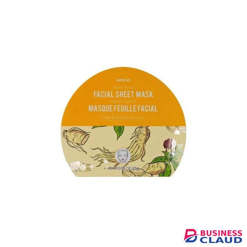 Miniso Super Food Facial Sheet Mask - Korean Ginseng (2pcs)