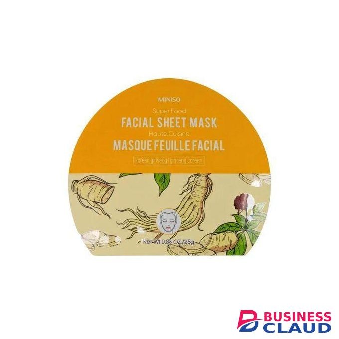 Miniso Super Food Facial Sheet Mask - Korean Ginseng (2pcs)