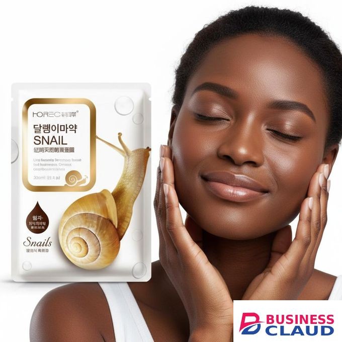 Hchana Set of 5 Snail Korean Facial Sheet Masks