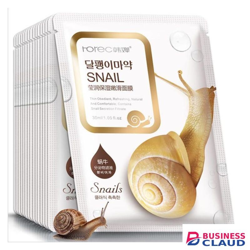 Hchana Set of 5 Snail Korean Facial Sheet Masks